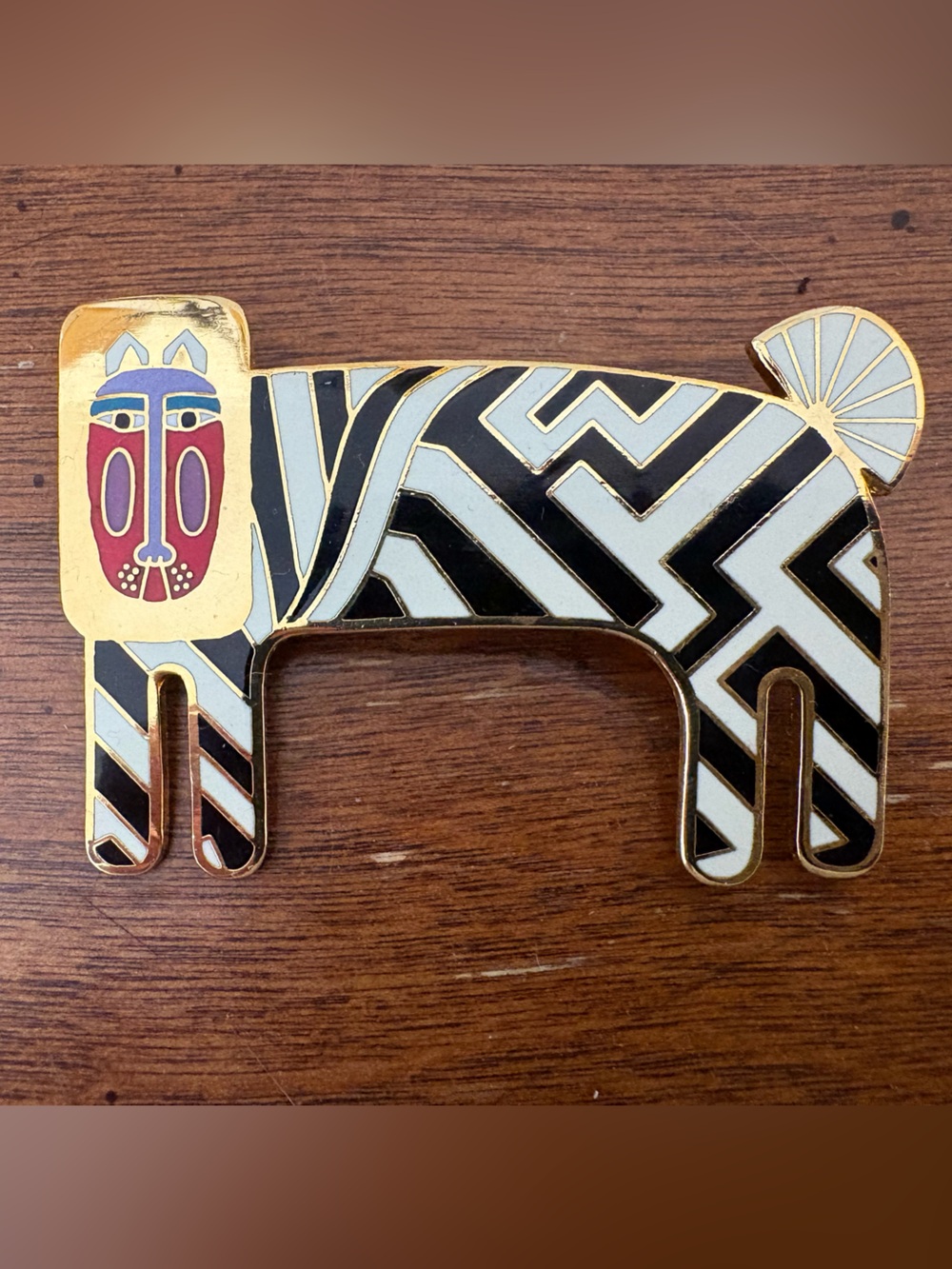 Vintage Laurel Burch “Zzzebra” Brooch/Pin